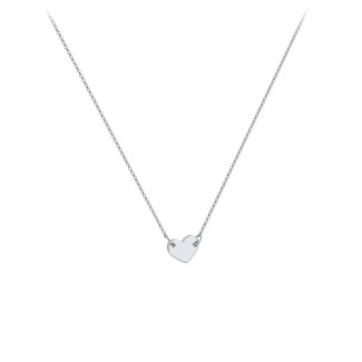 Engravable Initial Heart Necklace